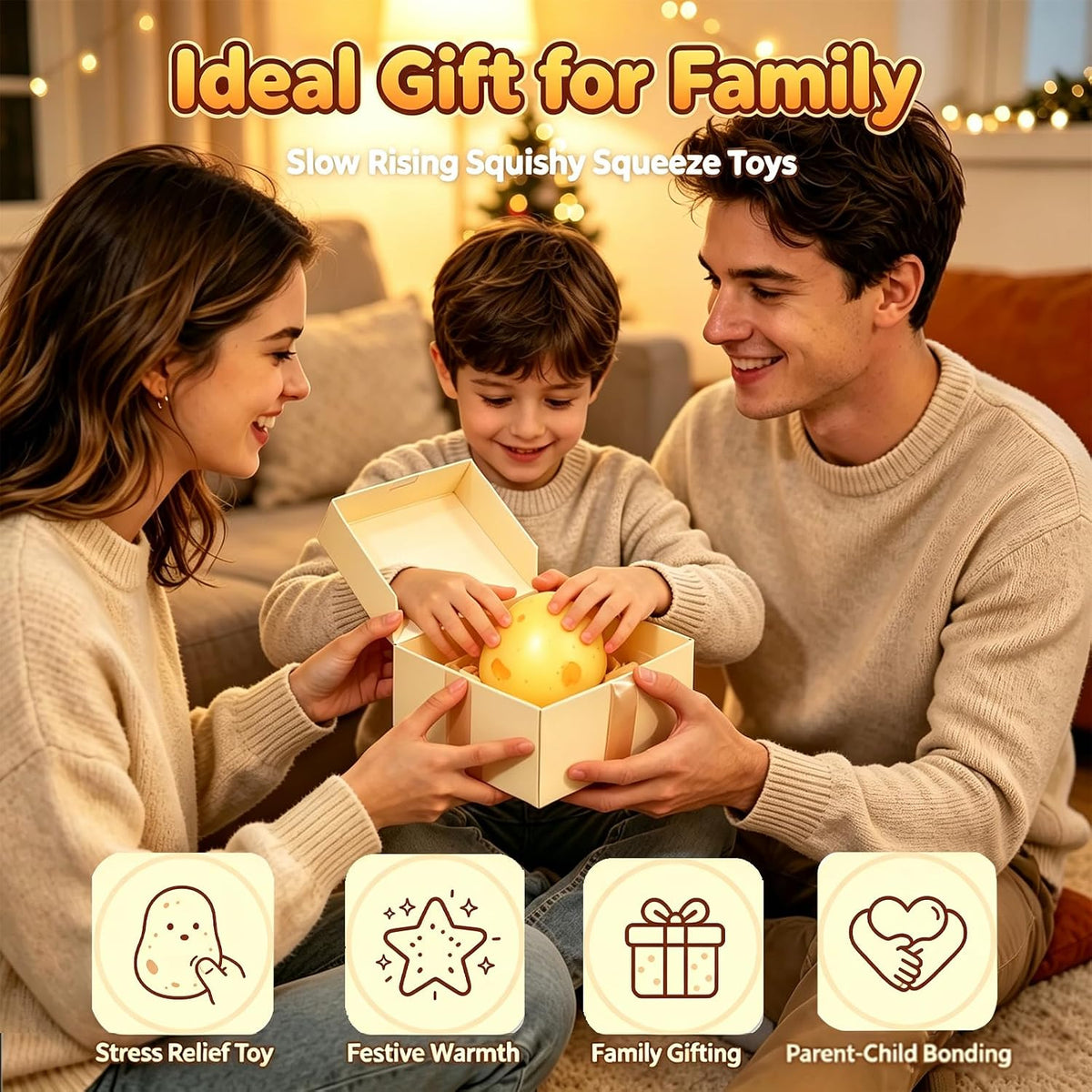 Crunchy Potato Squishy Toys, Slow Rising Sensory Toys for Stress Relief