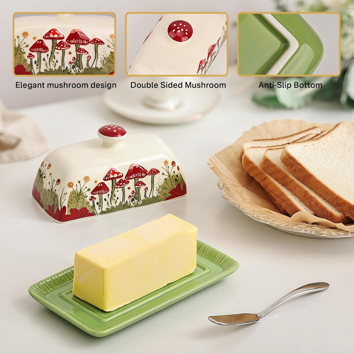 Fungi Fun - Mushroom Butter Dish
