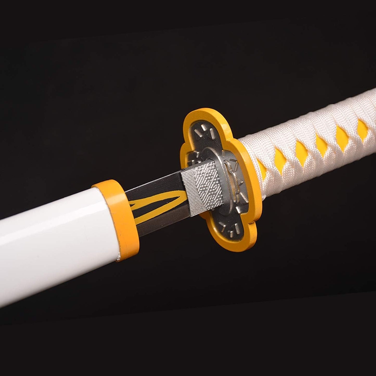 Demon Slayer Zenitsu Agatsuma Nichirin Sword Kimetsu no Yaiba Cosplay Prop 104cm 355118286500