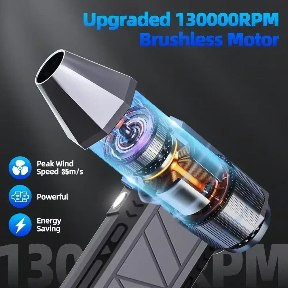 130000 RPM Mini Blower Handheld Electric Turbo Jet Fan Brushless Violent Blower 356542756617