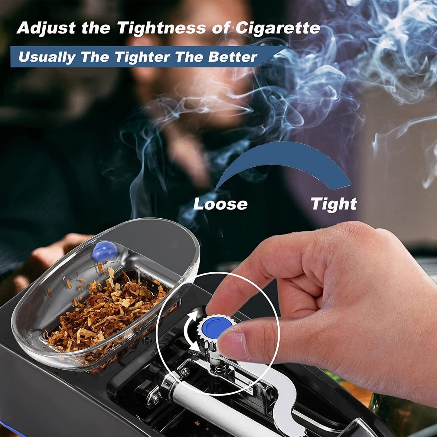 Cigarette Automatic Machine Tobacco Rolling Maker Roller Electric Injector Tube 354559291609
