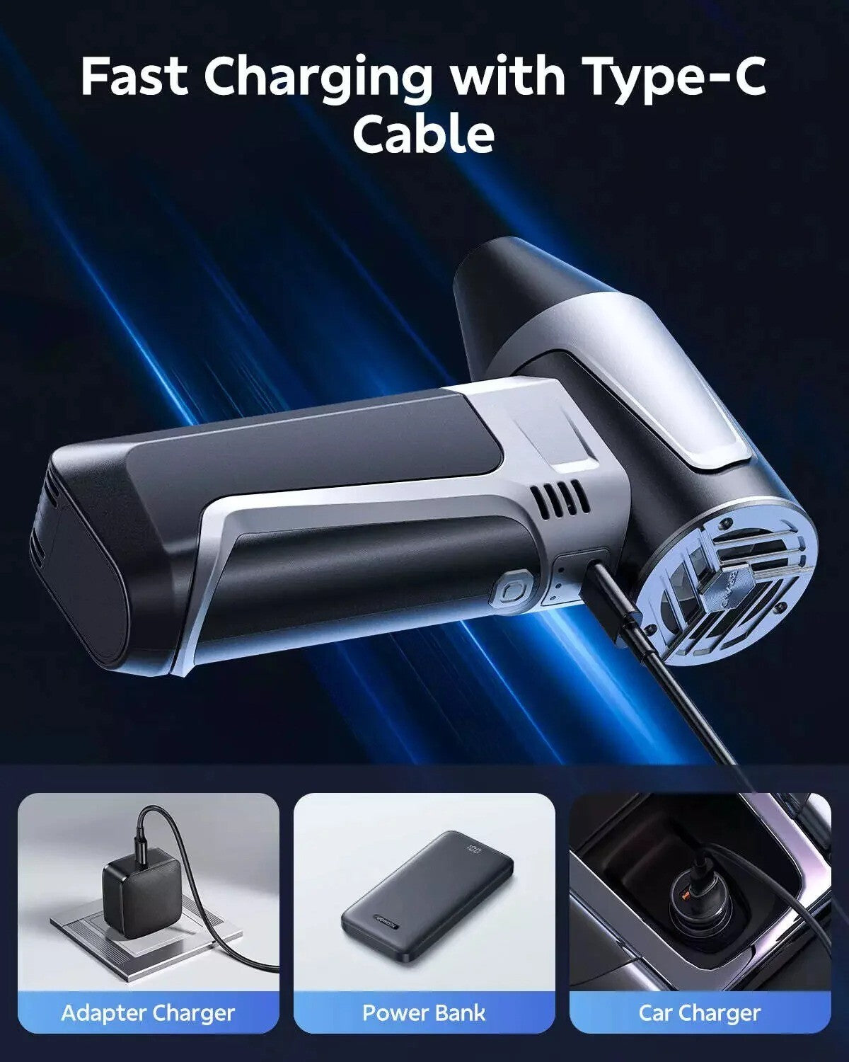 160000 RPM Mini Blower Handheld Electric Turbo Jet Fan Brushless Violent Blower 356542735787