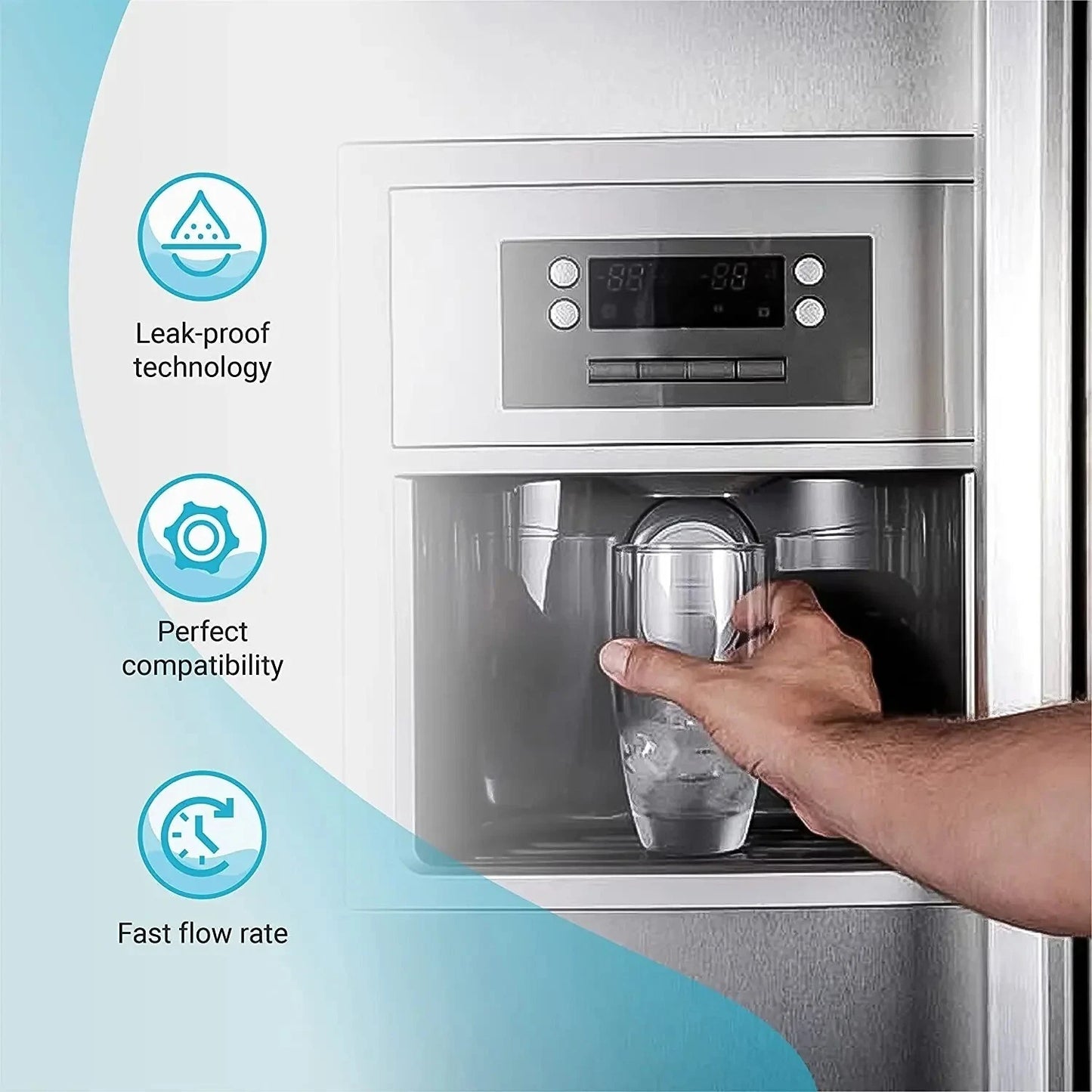 2 Pack Samsung DA97-17376B HAF-QIN/EXP DA97-08006C Refrigerator Water Filter