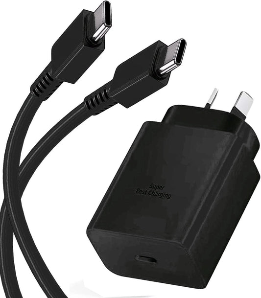 45W Super Fast Wall Charger w/Type-C Cable For Samsung Galaxy S21 22 S23 Ultra