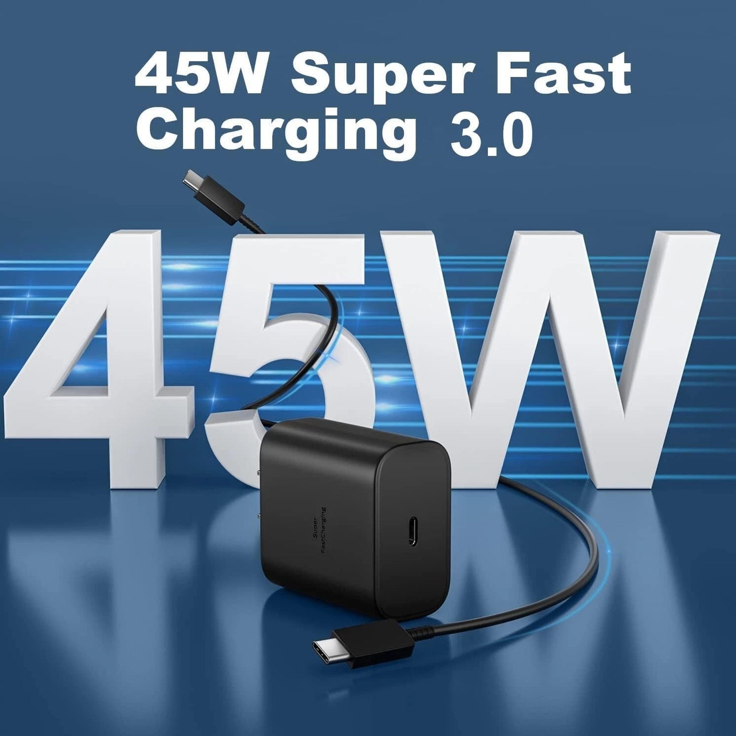45W Super Fast Wall Charger w/Type-C Cable For Samsung Galaxy S21 22 S23 Ultra