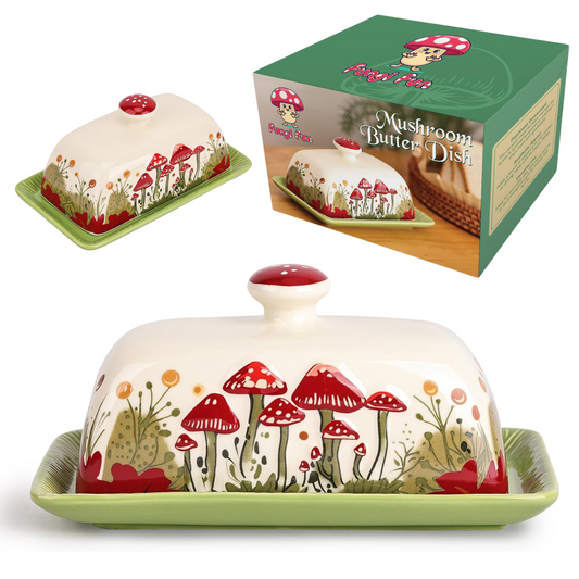 Fungi Fun - Mushroom Butter Dish