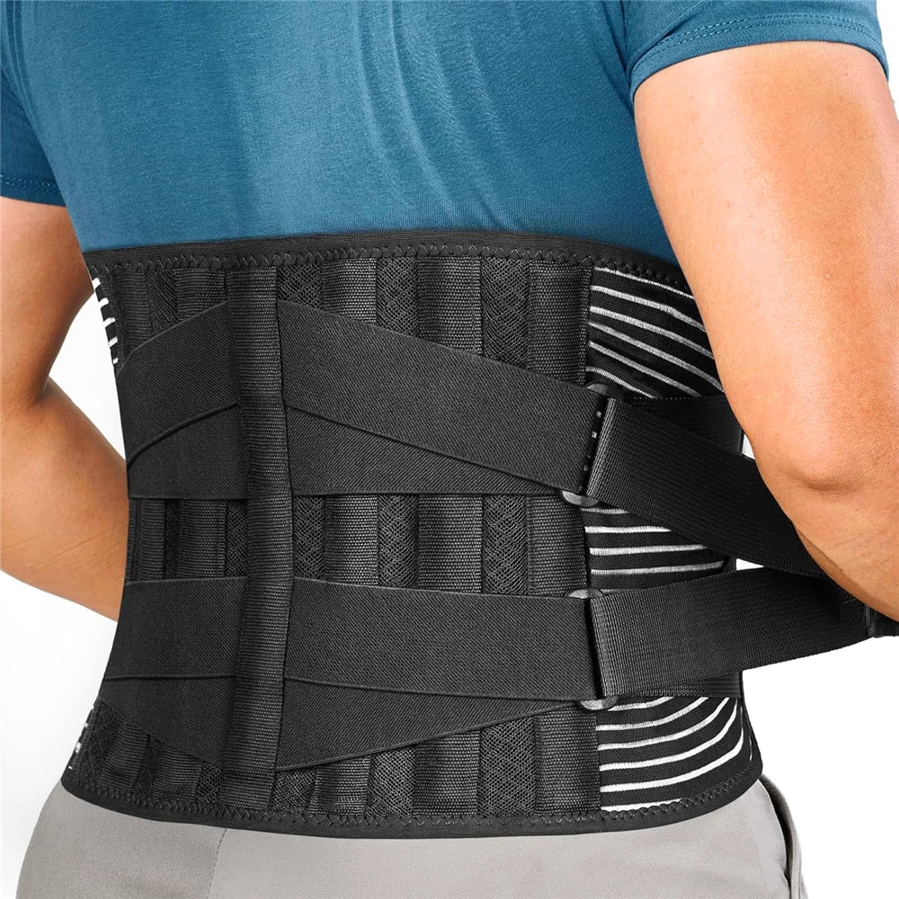 Lumbar Support Belt – Lower Back Brace for Pain Relief, Posture Correction & Wai