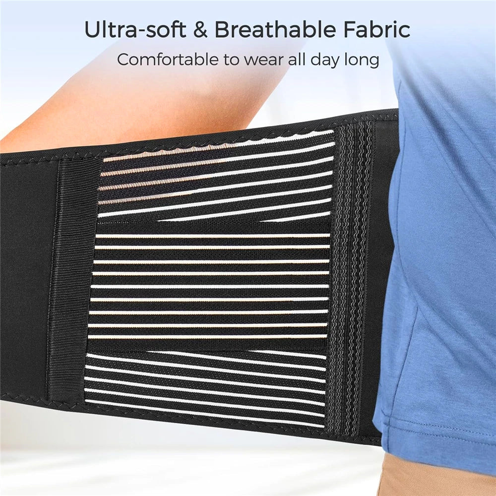 Lumbar Support Belt – Lower Back Brace for Pain Relief, Posture Correction & Wai