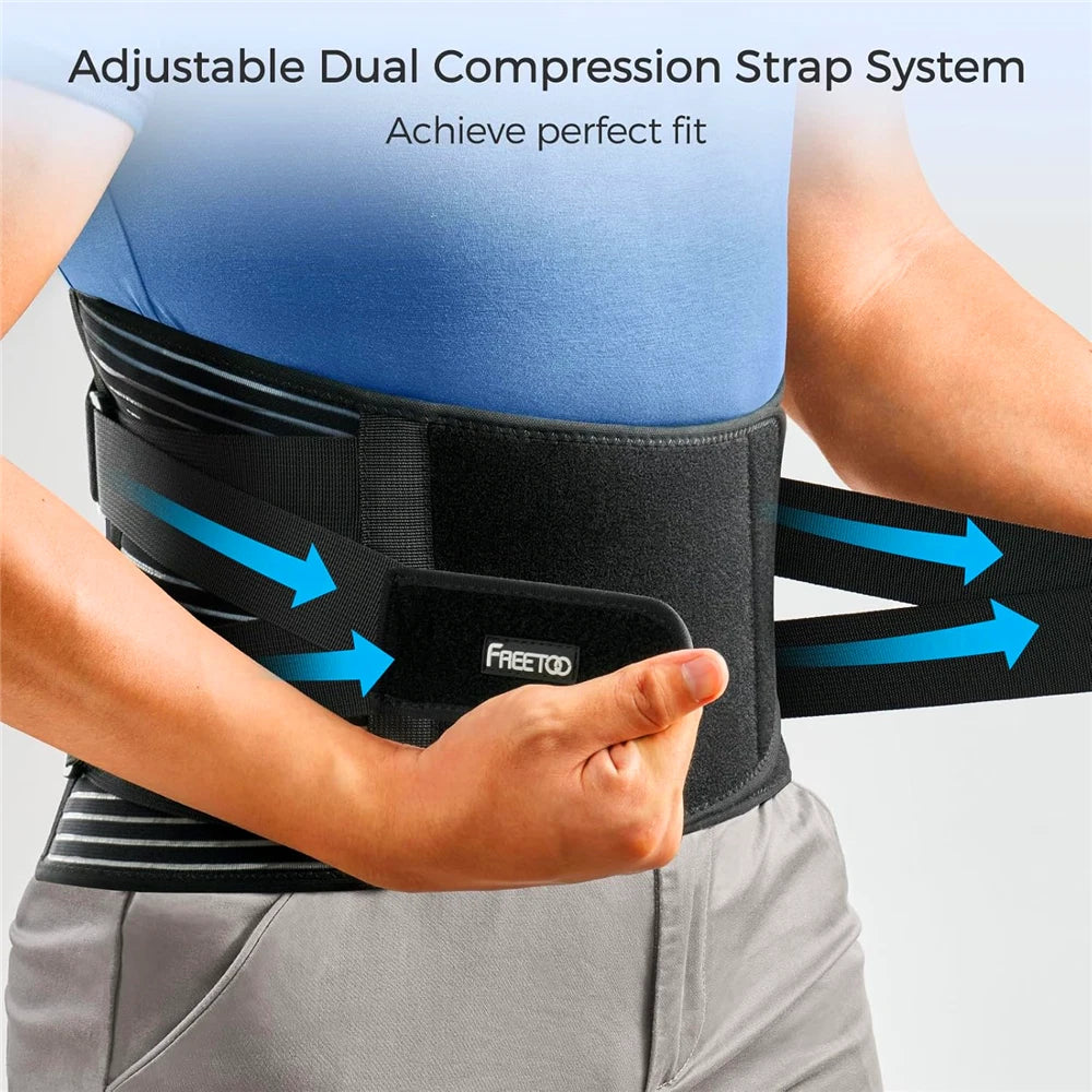 Lumbar Support Belt – Lower Back Brace for Pain Relief, Posture Correction & Wai