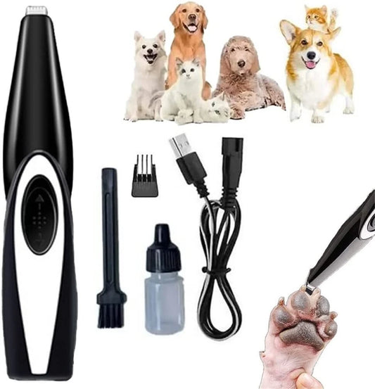 Cordless Pro Pet Hair Clippers Dog Cat Paw Trimmer Grooming USB Rechargeable Kit