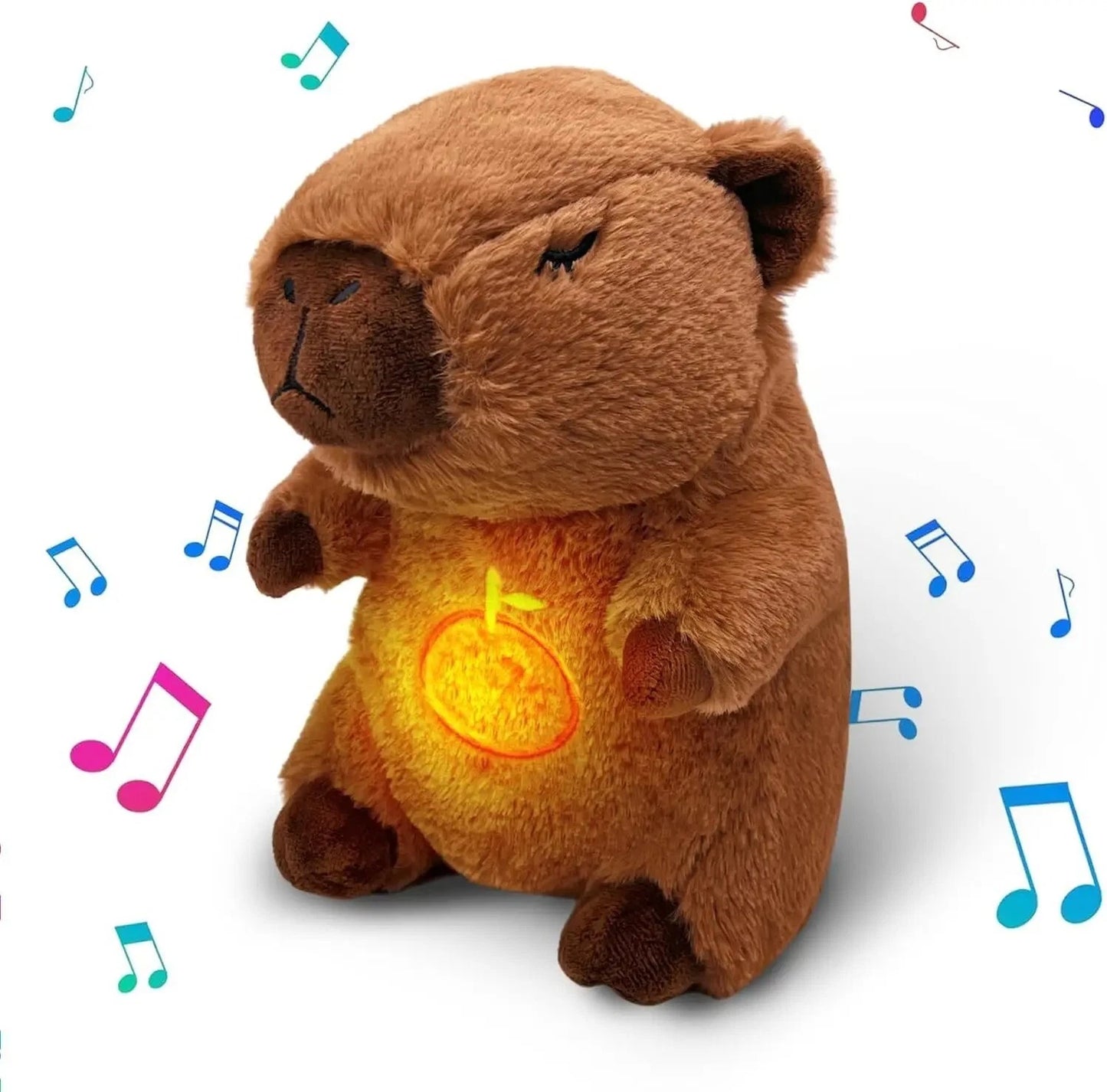 Capybara Breathing Musical Soothing Doll Sleep Toy Anxiety Relief Plush Toy Gift