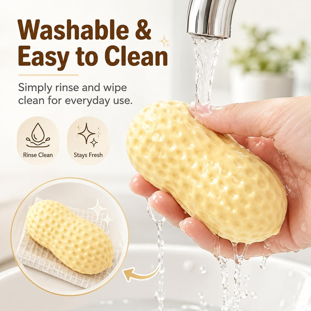 Crunchy Peanut Squishy Toys, Crunchy Squishy Fidget Toys for Relief