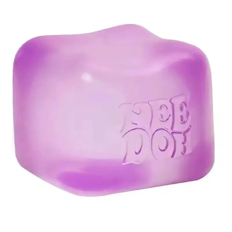 NeeDoh Nice Cube - Sensory Squishy Fidget Toy, Stress Relief, Soft & Firm Feel