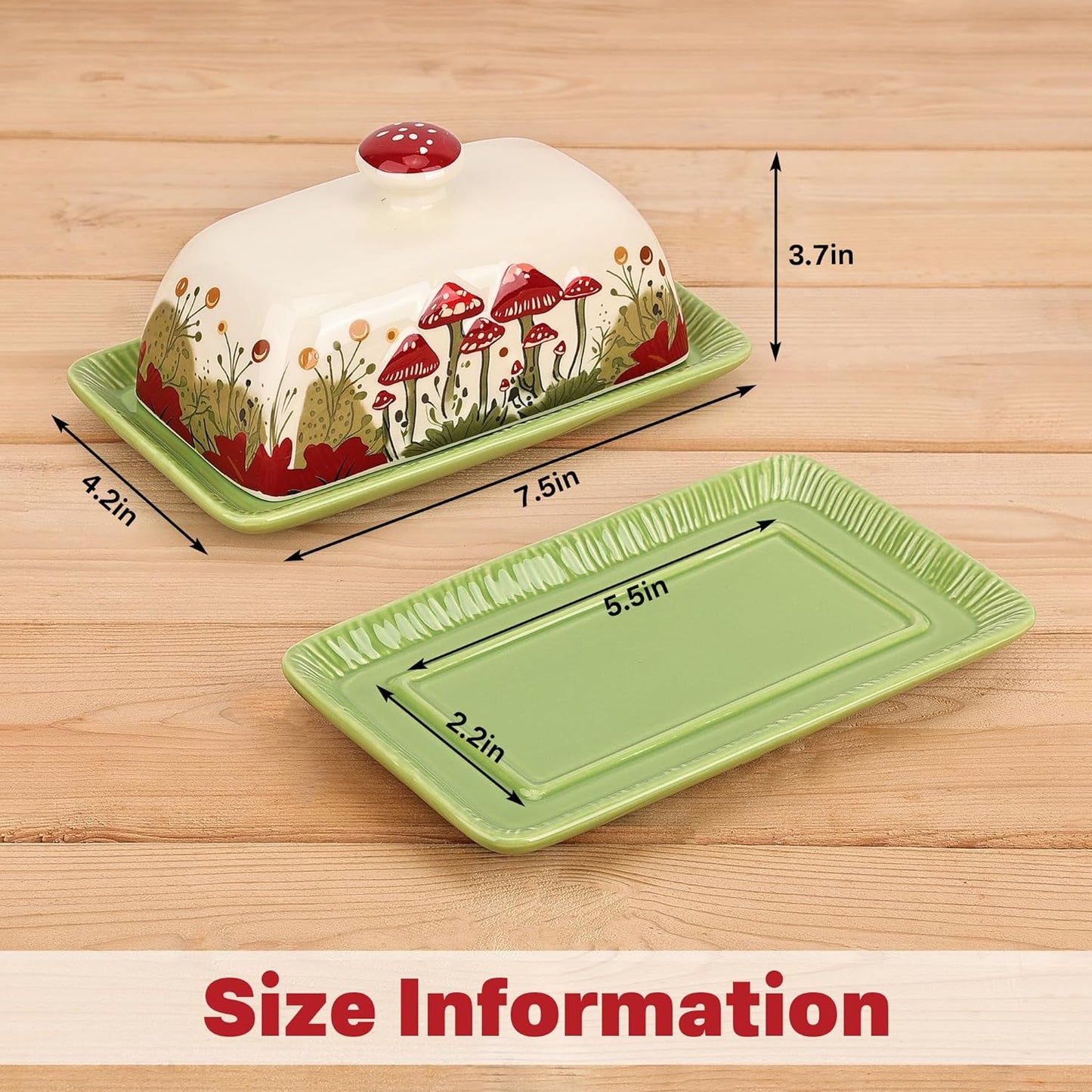 Fungi Fun - Mushroom Butter Dish