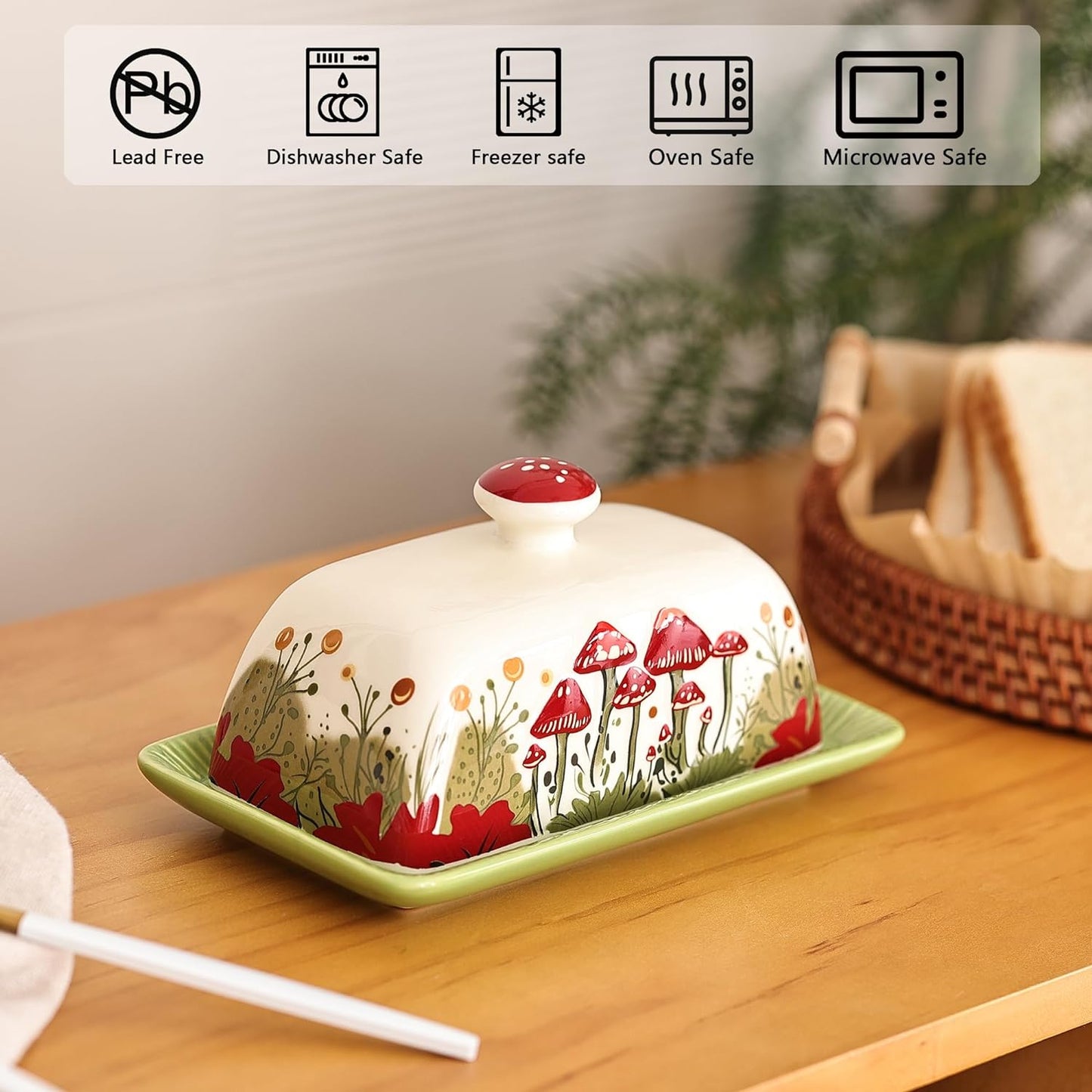 Fungi Fun - Mushroom Butter Dish