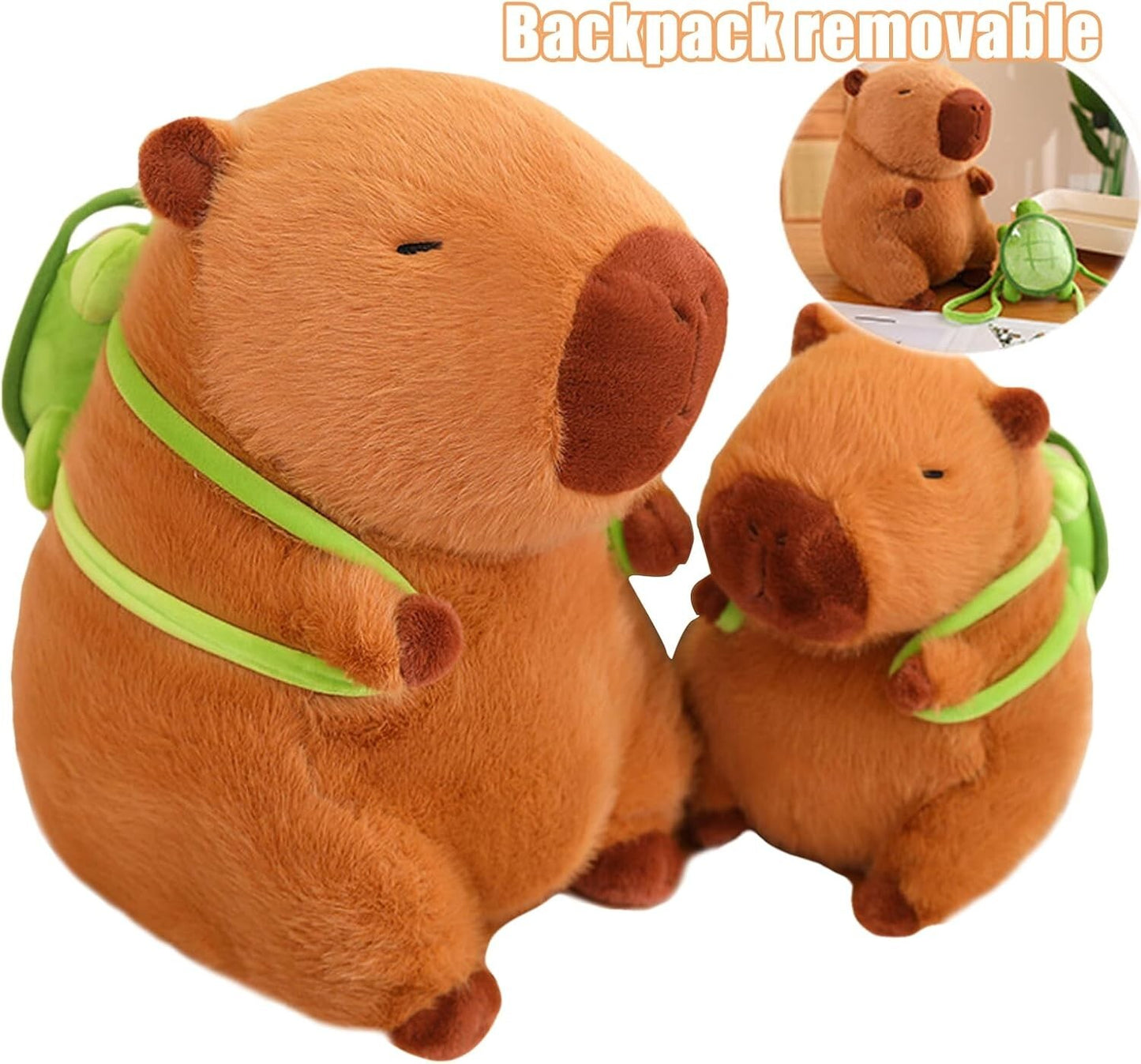 Cute Simulation Fluffy Capybara Stuffed Plush Toy Animal Doll Gift for Children 356108376041