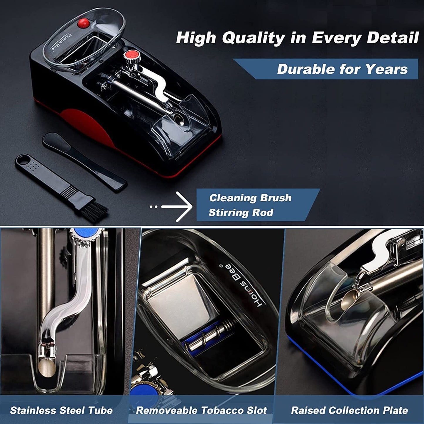 Cigarette Automatic Machine Tobacco Rolling Maker Roller Electric Injector Tube 354559291609
