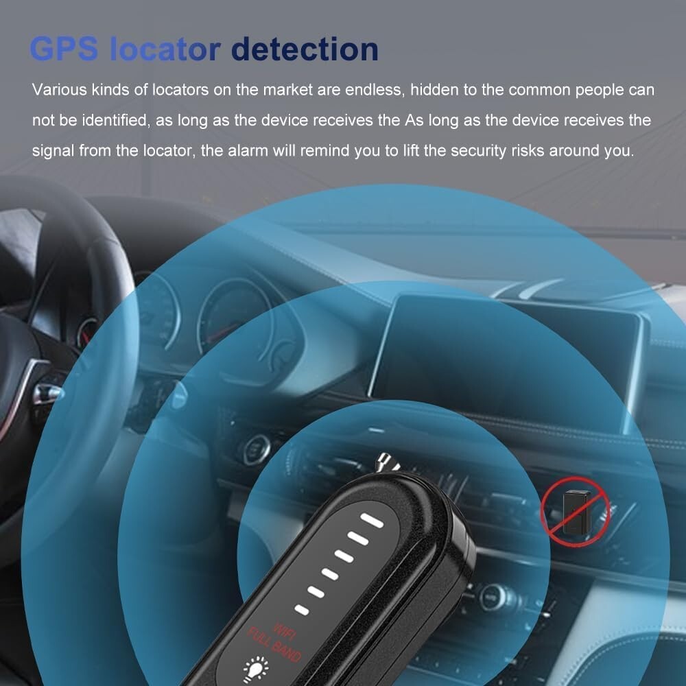 Car Tracker Detector Finder GPS Hidden anti-spyware detector Camera For Scanner 355679500662