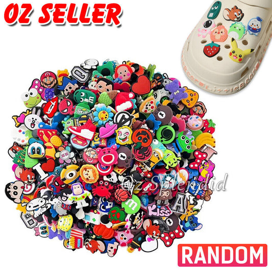 Mixed 3000Pcs Random Cartoon Cute PVC Shoes Charms Decor For Croc And Jibbitz