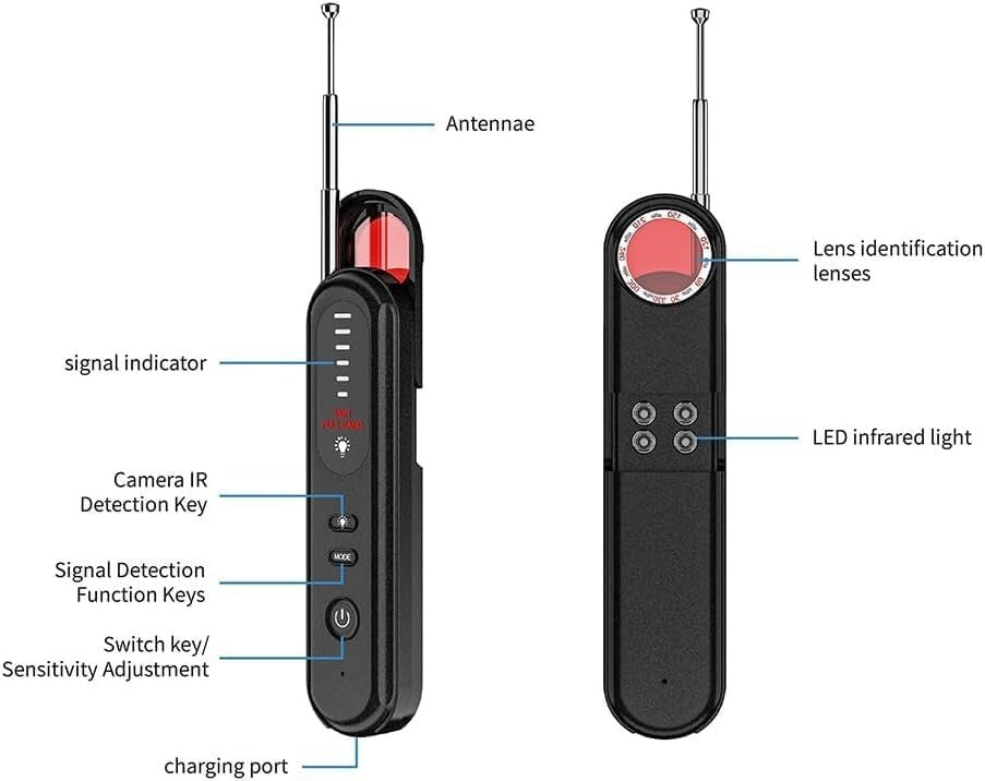 Car Tracker Detector Finder GPS Hidden anti-spyware detector Camera For Scanner 355679500662