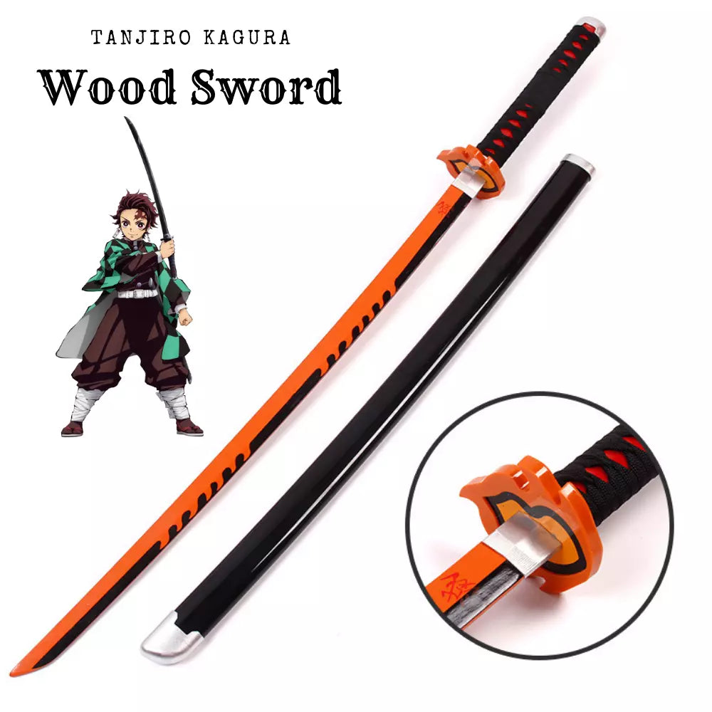 Demon Slayer Tanjiro Kamado Fire Nichirin Sword Final Form Kimetsu no Yaiba Prop