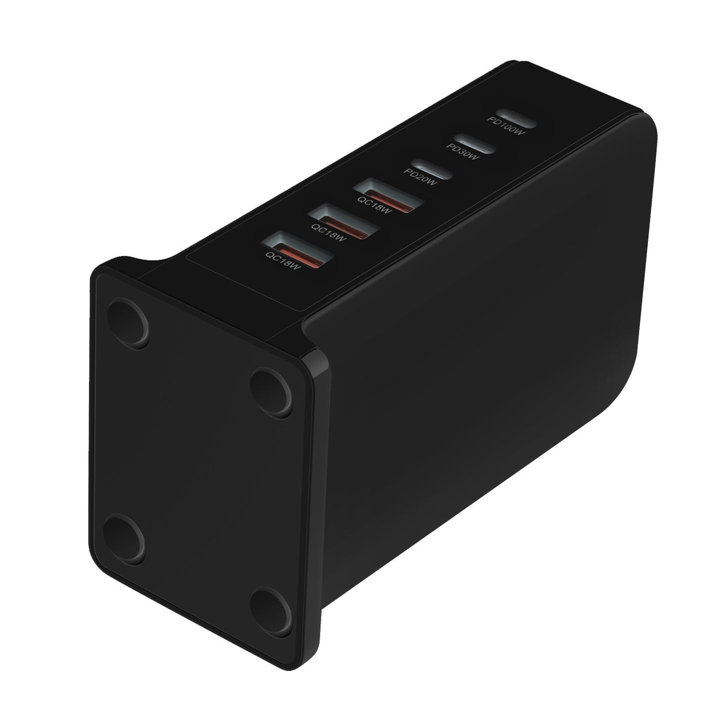 168W Gan 6 Port Charging Station 3 USB-C & 3 USB-A Desktop Charger Power Adapter 355112636990