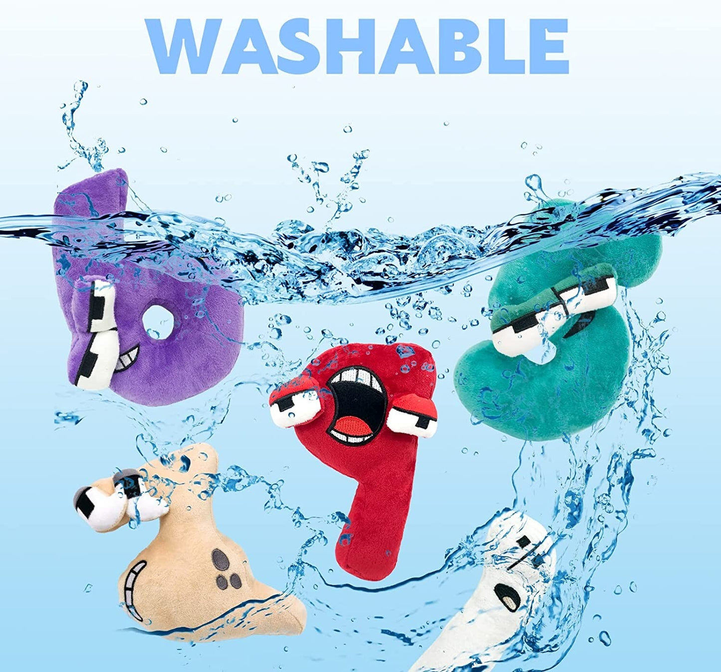 Alphabet Lore Plush Toys 0-9 Number Animal Plushie Education Number block Dolls 354748369169
