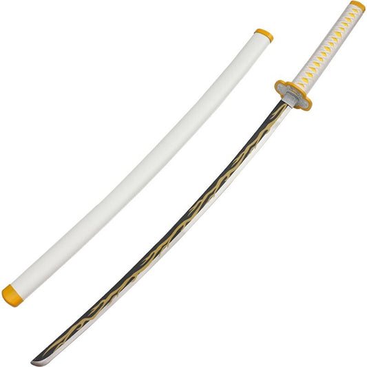 Demon Slayer Zenitsu Agatsuma Nichirin Sword Kimetsu no Yaiba Cosplay Prop 104cm 355118286500