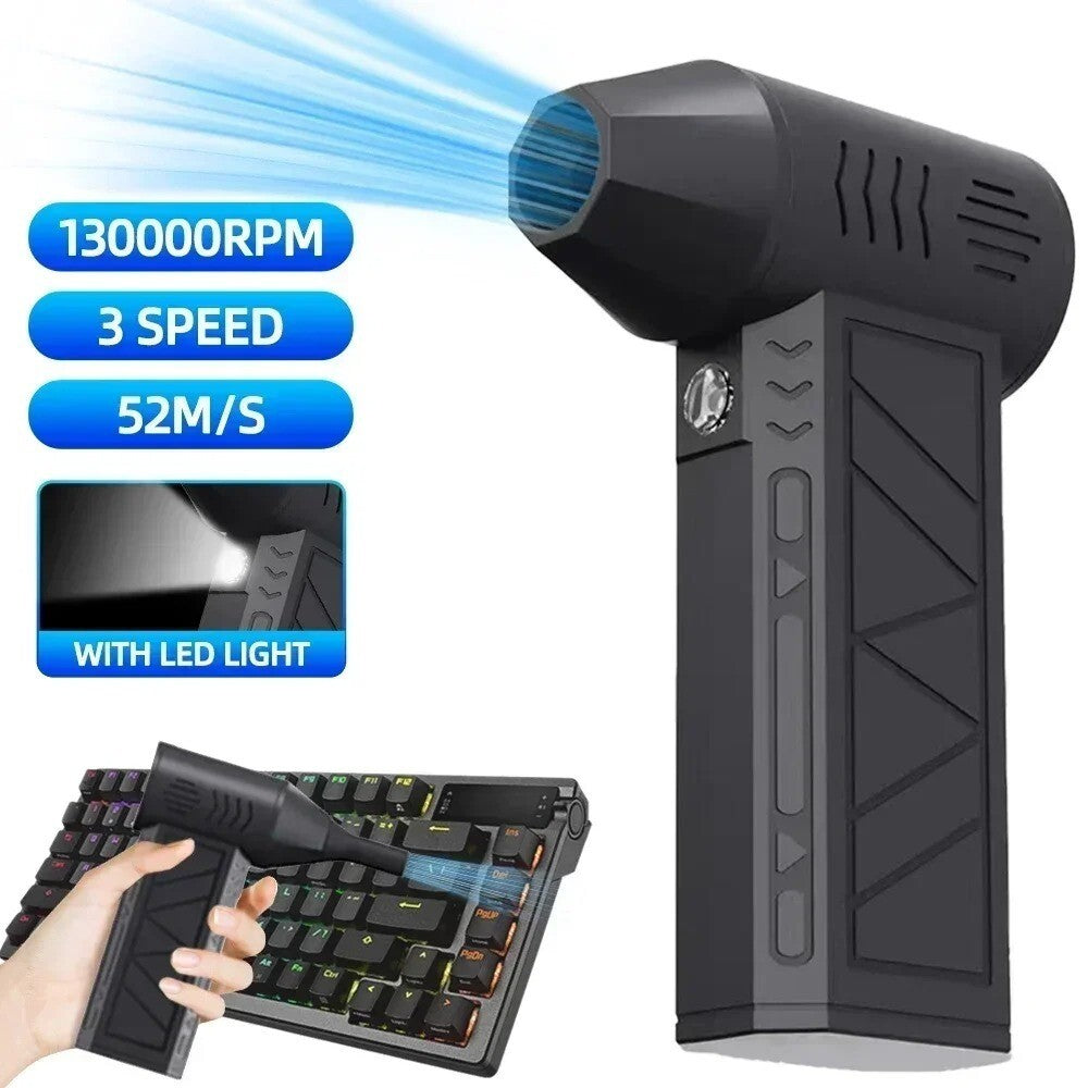 130000 RPM Mini Blower Handheld Electric Turbo Jet Fan Brushless Violent Blower 356542756617