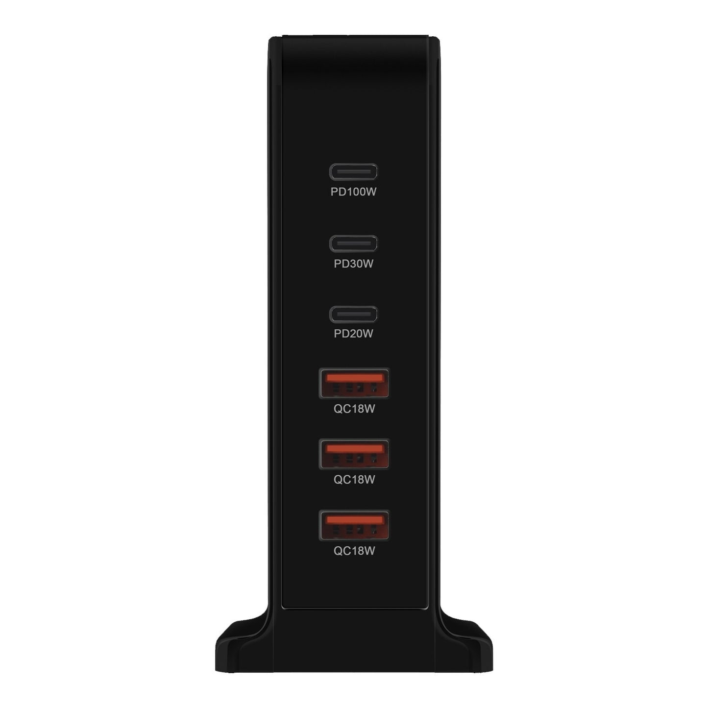 168W Gan 6 Port Charging Station 3 USB-C & 3 USB-A Desktop Charger Power Adapter 355112636990
