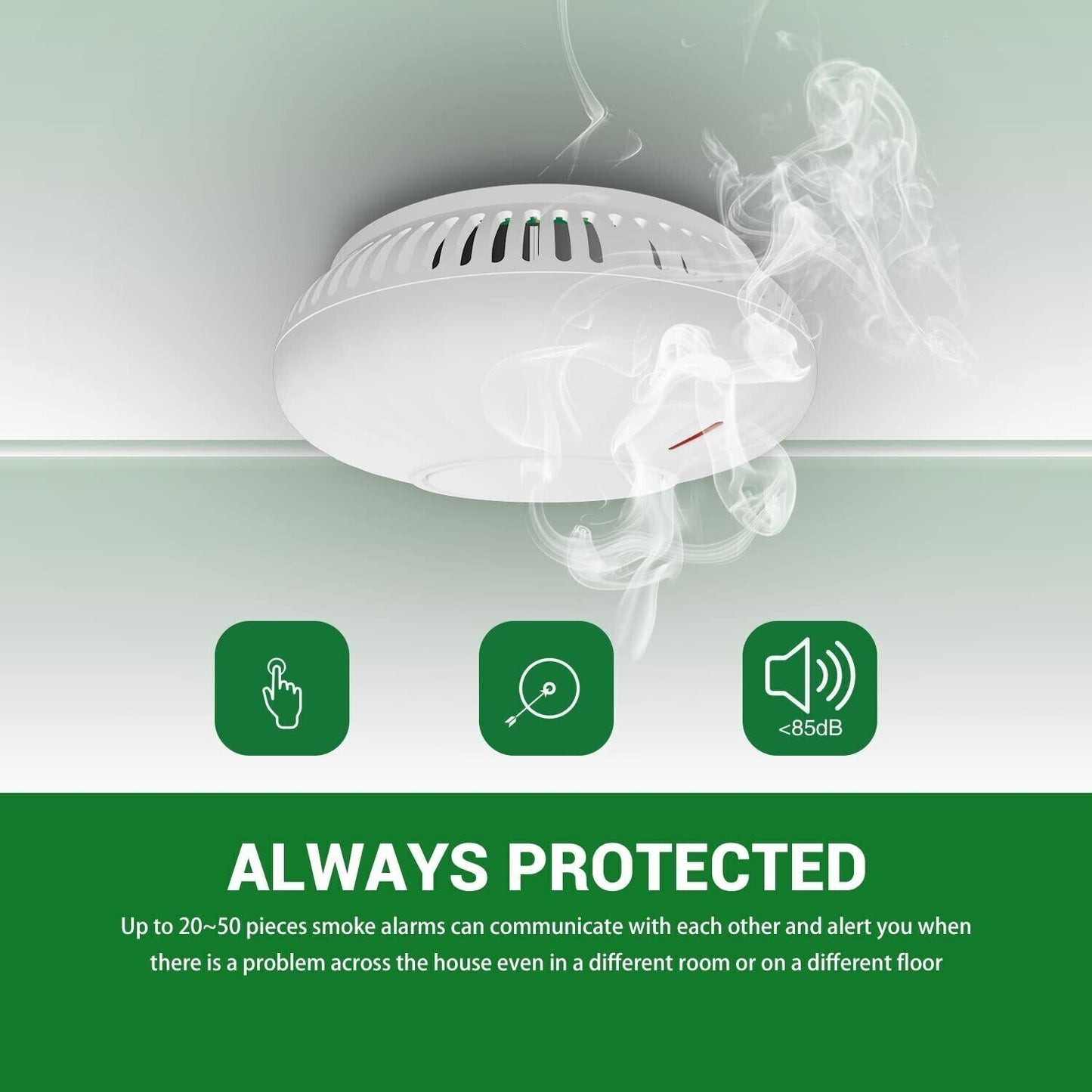 PHOTOELECTRIC Smoke Alarm Detector INTERCONNECTED Qld AS3786 20PCS