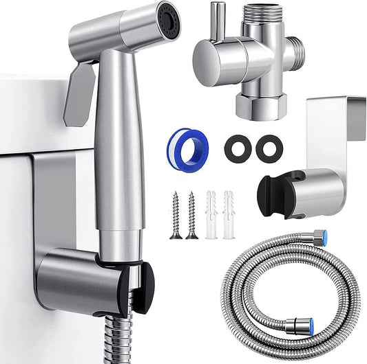 Stainless Steel Handheld Douche Bidet Toilet Spray Shower Shattaf Diverter Kit 355061752394