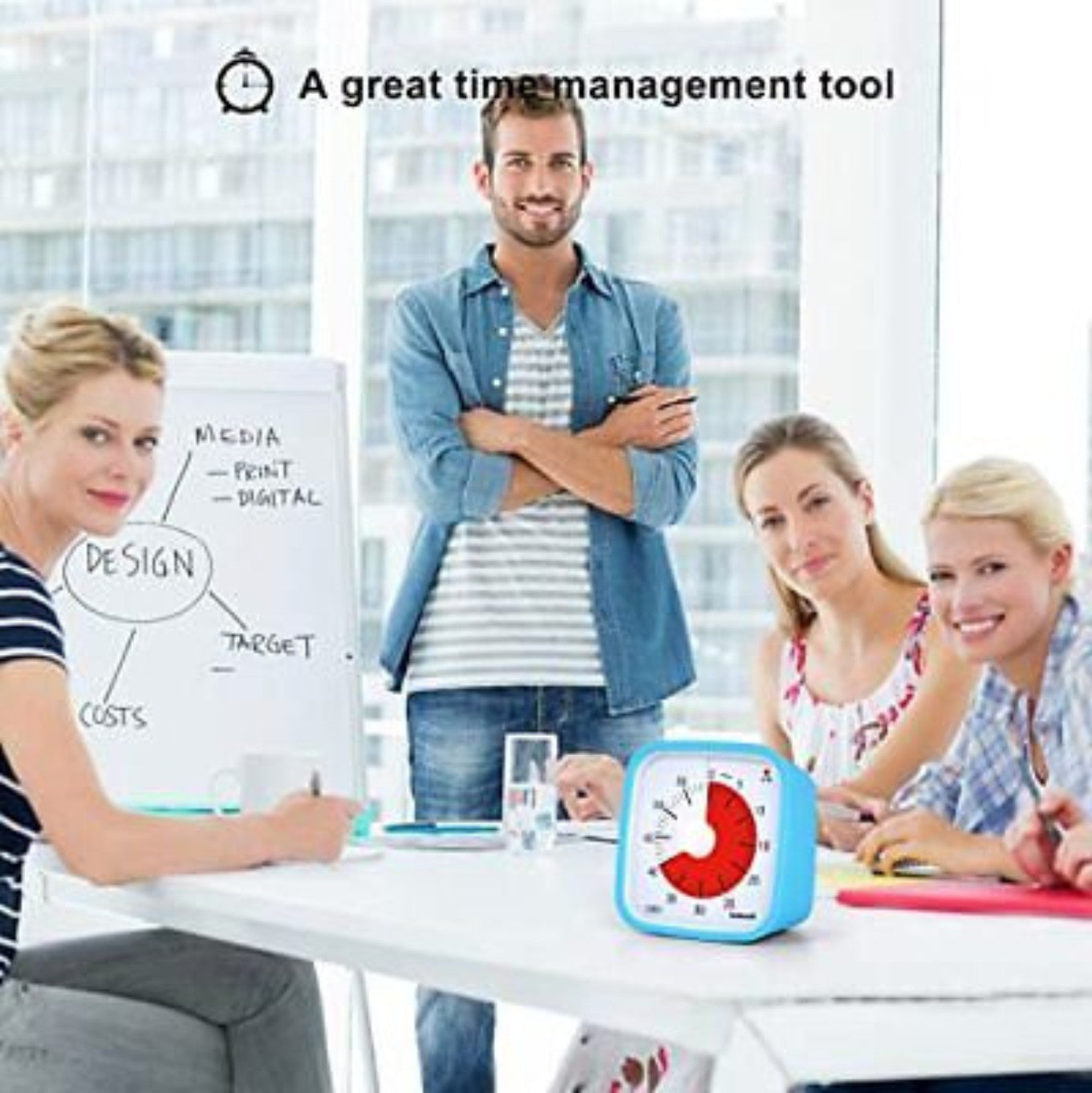 Blue-Yunbaoit Visual Timer,Silent Countdown Clock, Time Management Tool 355519524614