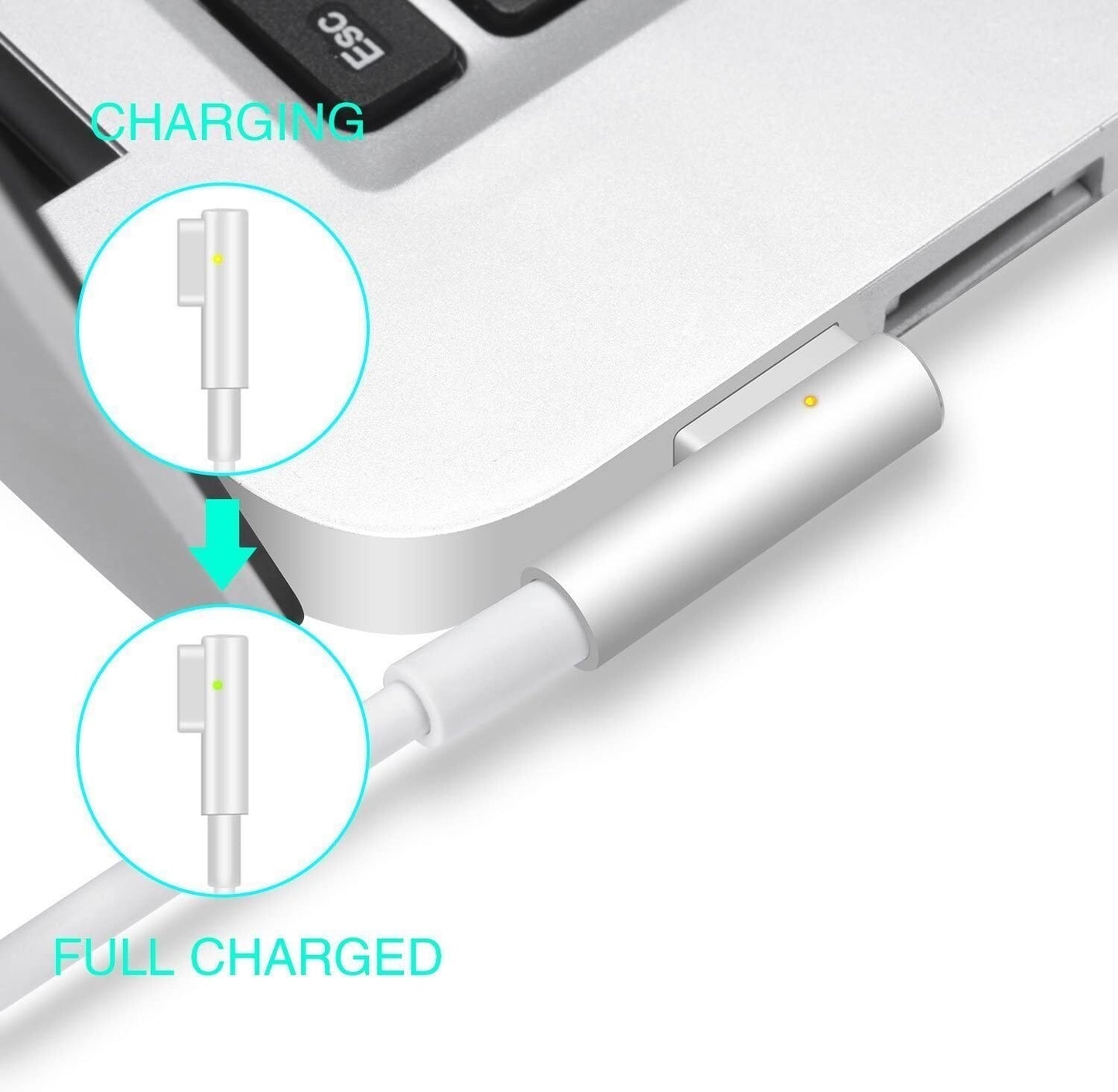 45W Charger L-Type Magsafe 1 Adapter Power Supply for MacBook Air 11" 13" A1374 354430023520