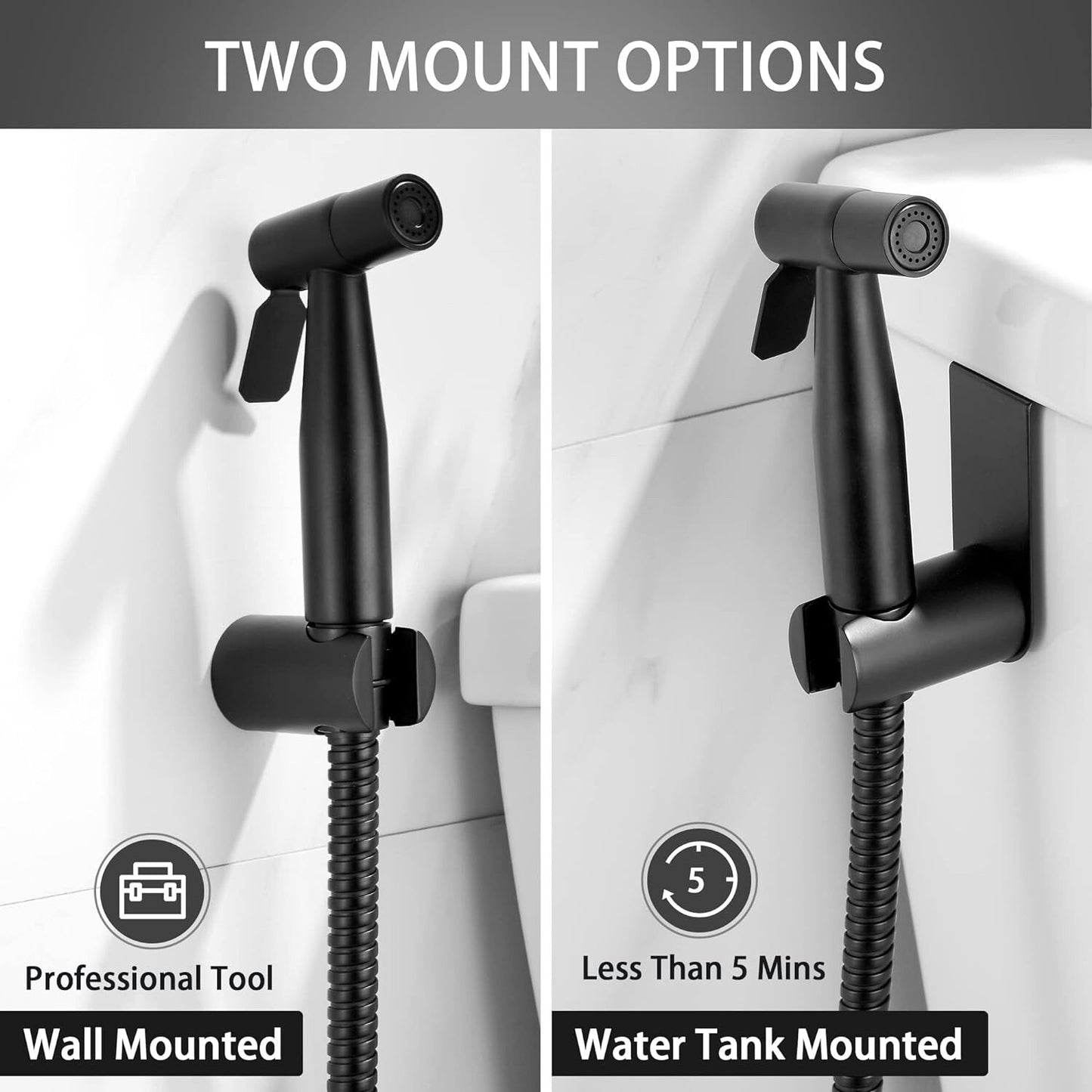 AU Spary Stainless Steel Handheld Douche Bidet Toilet Spray Shower Diverter Kit 355471618367