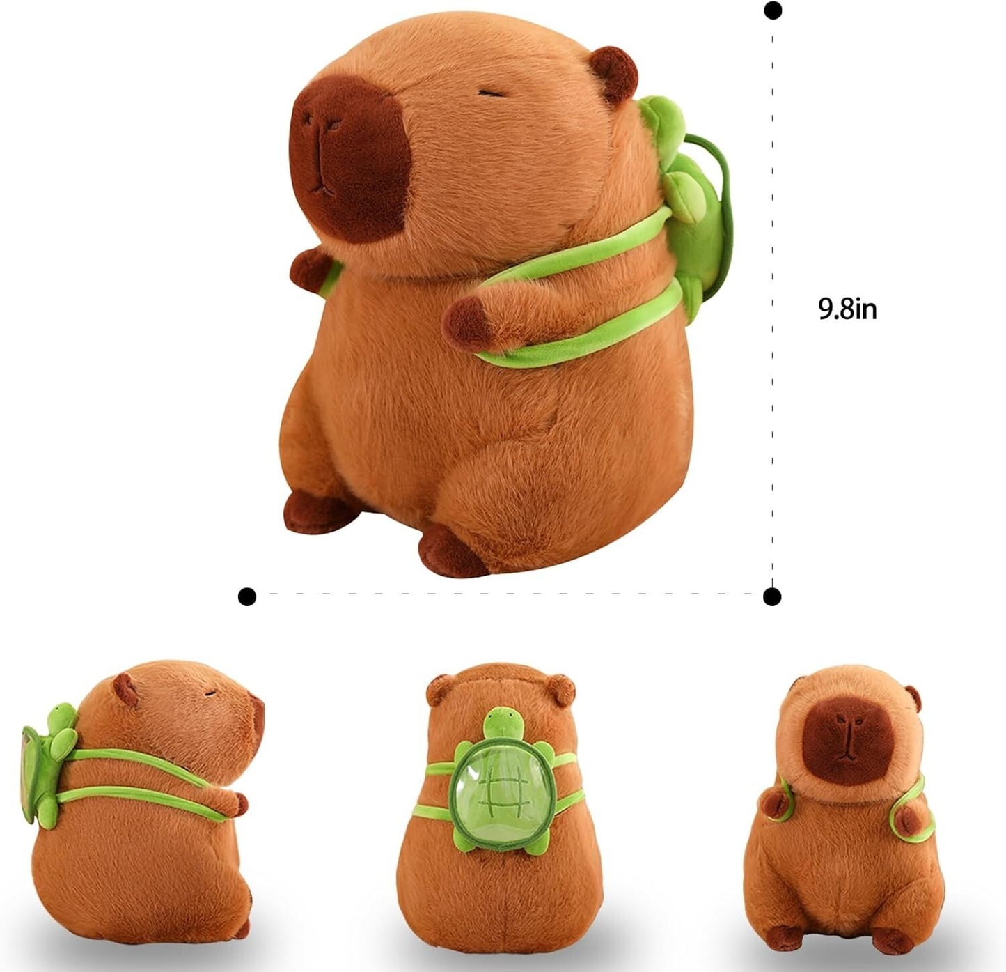 Cute Simulation Fluffy Capybara Stuffed Plush Toy Animal Doll Gift for Children 356108376041