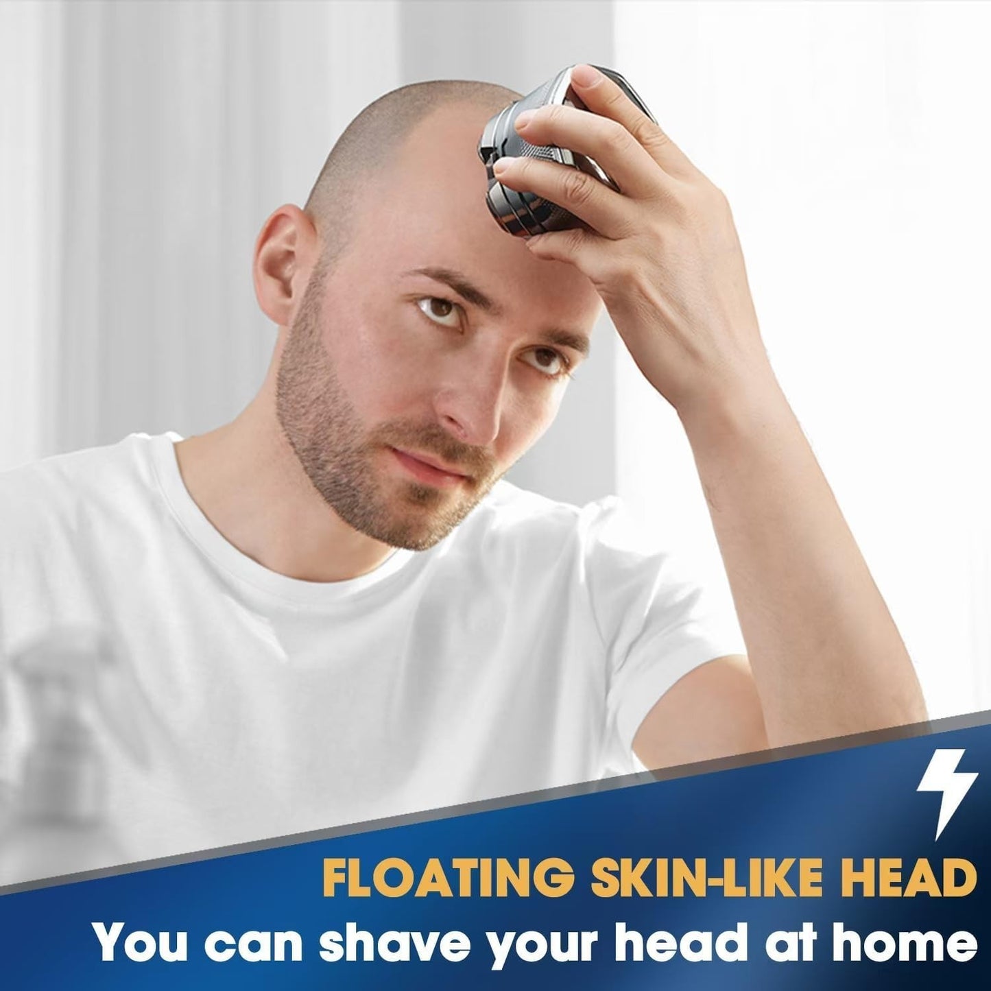 Electric Head Shaver for Bald Men 6D Magnetic Razor Wet/Dry Beard Hair Trimmer 357344468256