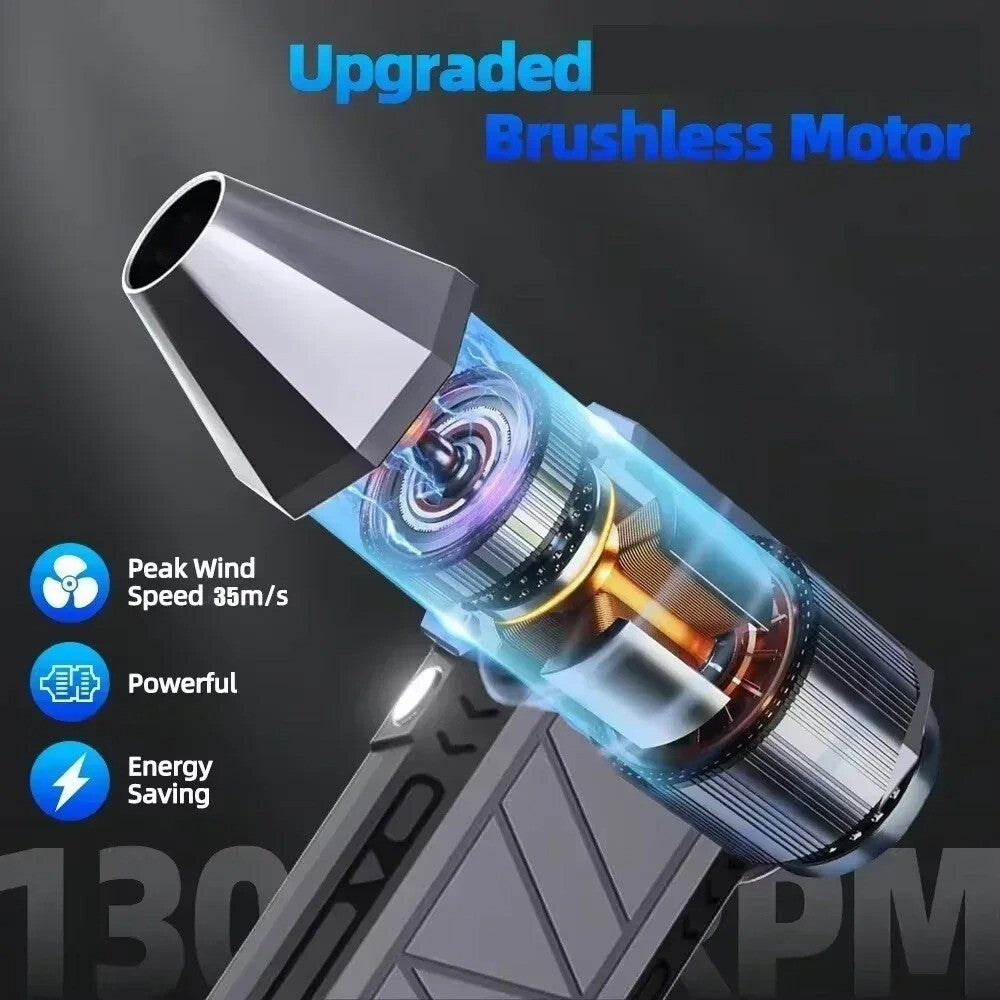 130000 RPM Mini Blower Handheld Electric Turbo Jet Fan Brushless Violent Blower 356542756617