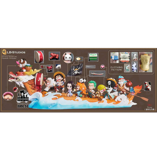 One Piece Anime Figure Straw Hat Figures Dragon Boat Race Series Action Figure 355874579457