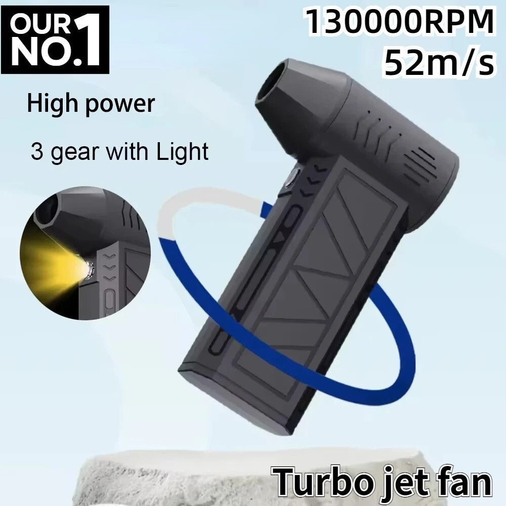 130000 RPM Mini Blower Handheld Electric Turbo Jet Fan Brushless Violent Blower 356542756617