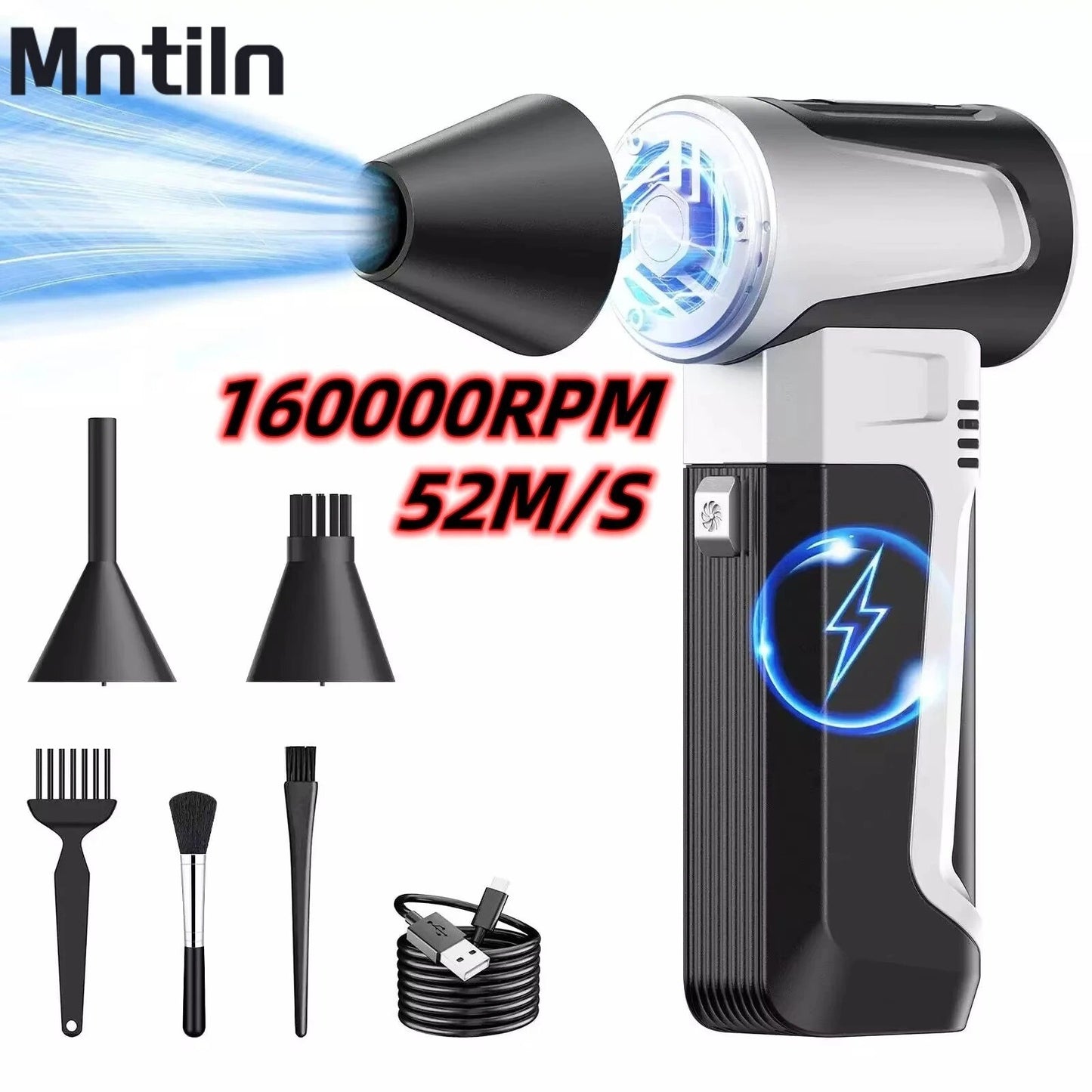 160000 RPM Mini Blower Handheld Electric Turbo Jet Fan Brushless Violent Blower 356542735787