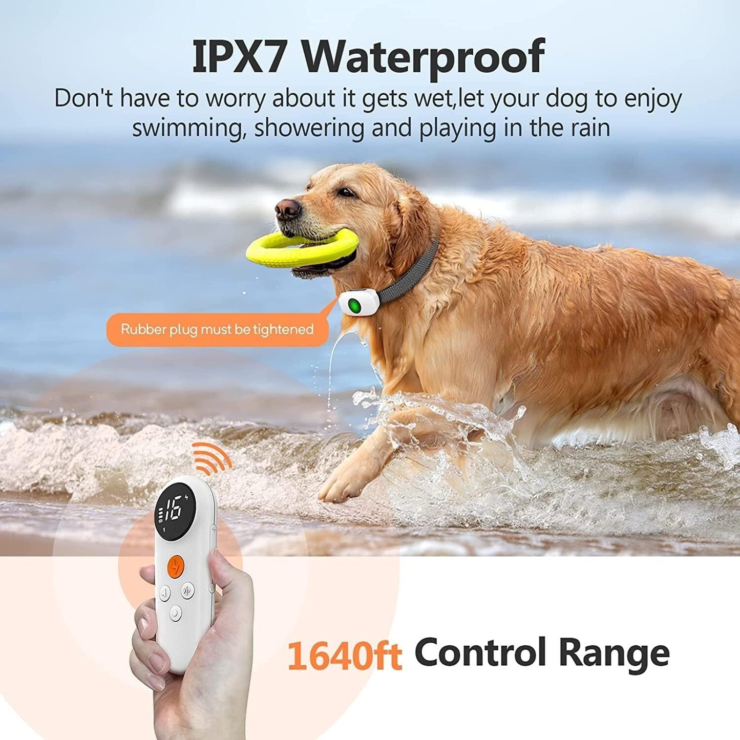 Anti Bark Pet Dog Training Collar Remote Control Obedience Collar E-Collar USB 356164190129