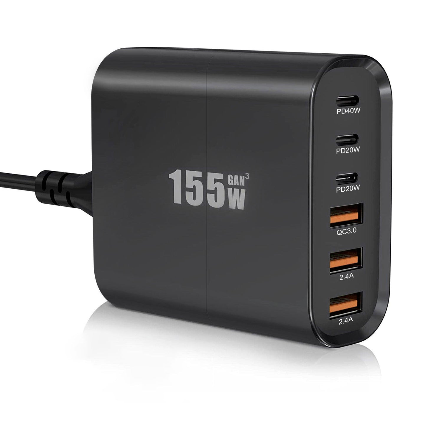 155W GaN USB C wall Charger Quick 6 Ports Type C PD Fast Charging iPhone Samsung 355085168241