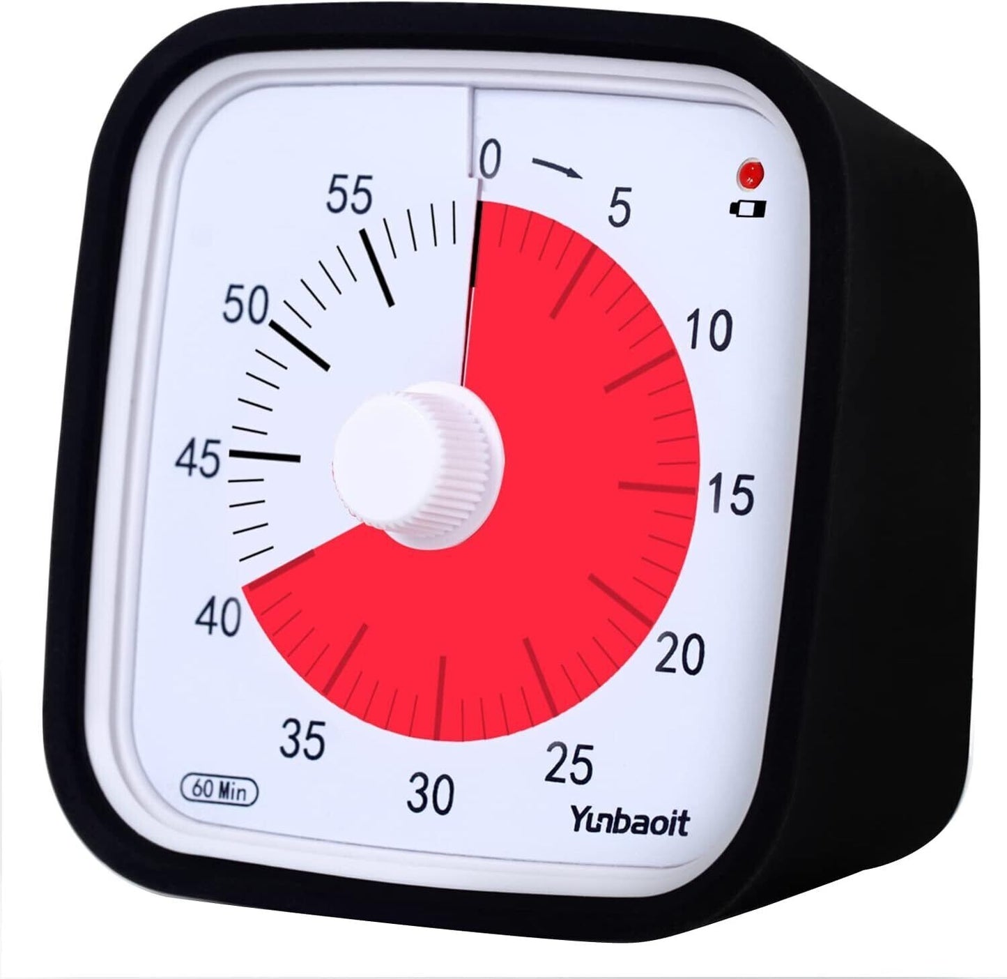 Black -Yunbaoit Visual Timer,Silent Countdown Clock, Time Management Tool 355519508439