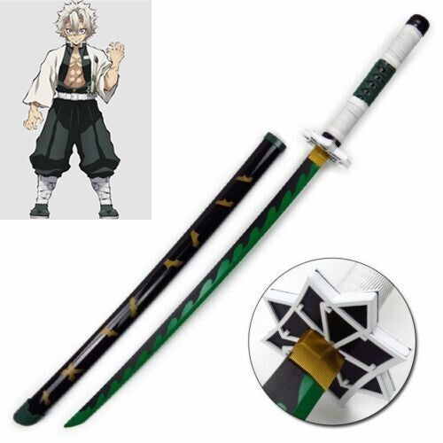 Demon Slayer Sanemi Shinazugawa Nichirin Sword Kimetsu no Yaiba Cosplay 104cm 354790455439