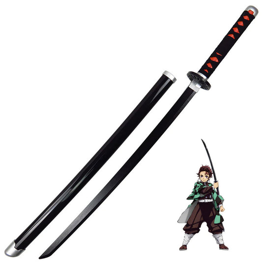 Kimetsu no Yaiba Demon Slayer Tanjiro Kamado Nichirin Sword Costume Cosplay Prop 354790433439